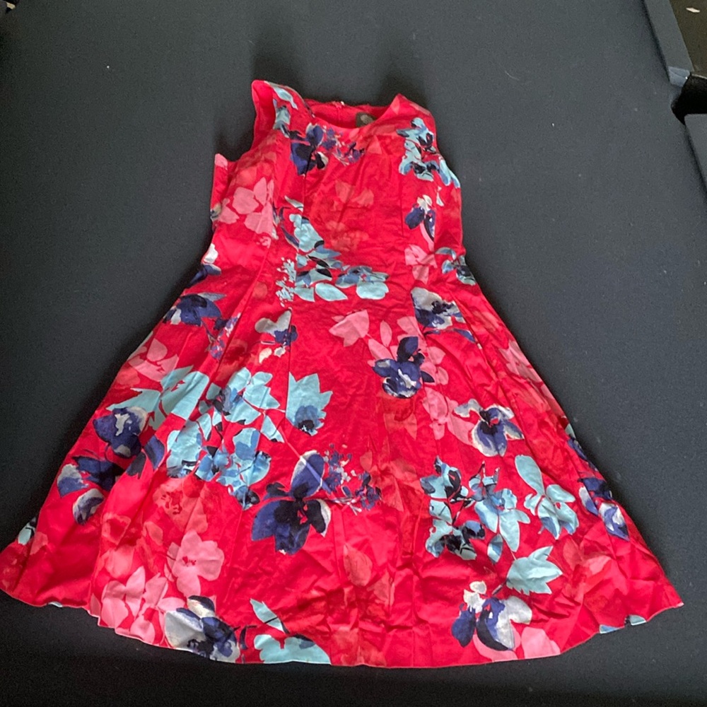 Pink floral Vince Camuto dress size